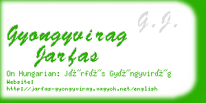 gyongyvirag jarfas business card
